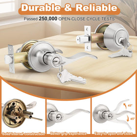 Probrico reversible door lever suitable for left or right handed doors
