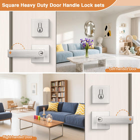 Probrico reversible lever works on left or right-handed doors.