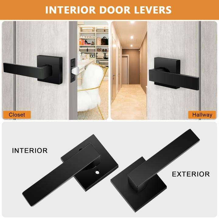 Probrico reversible lever for right and left doors, easy swap.