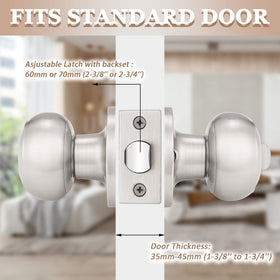 Probrico satin nickel finish hardware on durable stainless steel