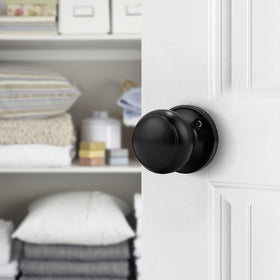 Probrico stainless steel black dummy knob with corrosion resistant finish.
