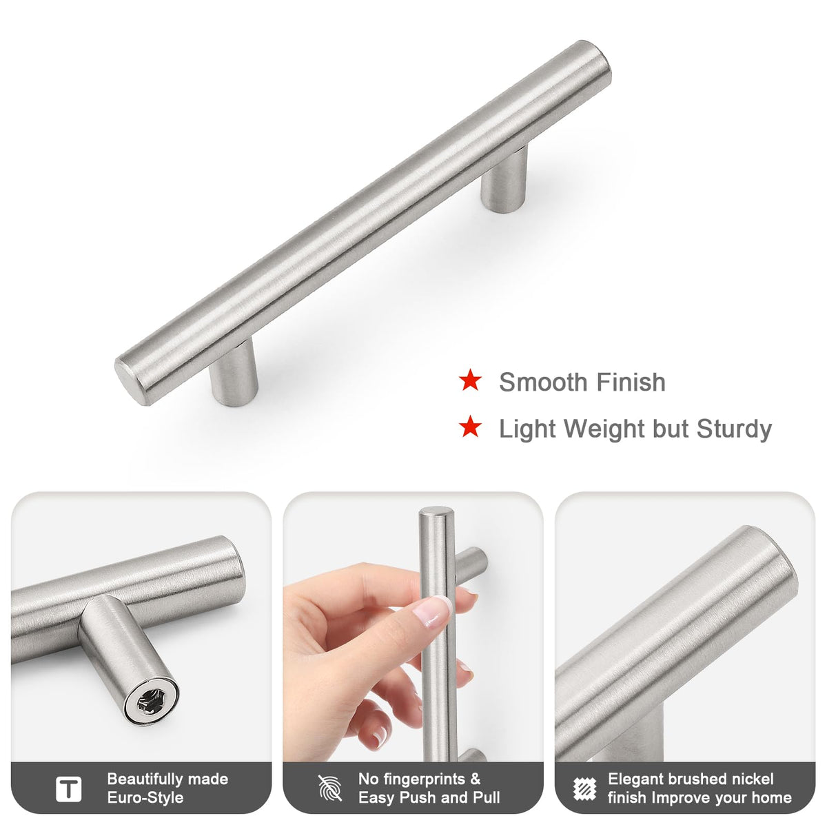 Probrico stainless steel drawer handle for durable daily use