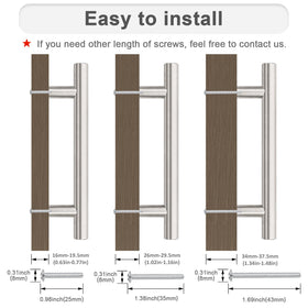 Probrico stainless steel kitchen handles durable and easy to maintain