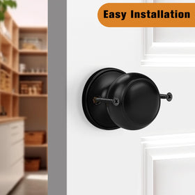 Probrico four-pack dummy knobs provide a coordinated look for interior doors.