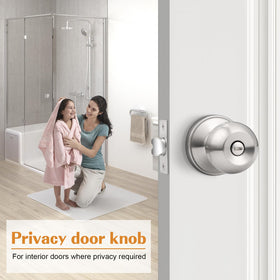 Probrico privacy lockset shows thumb-turn function for inside locking.
