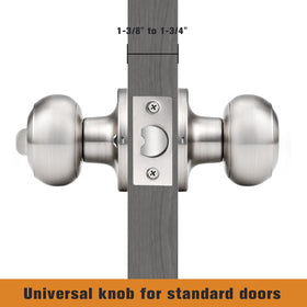Probrico interior knob with inside thumb-turn for privacy control