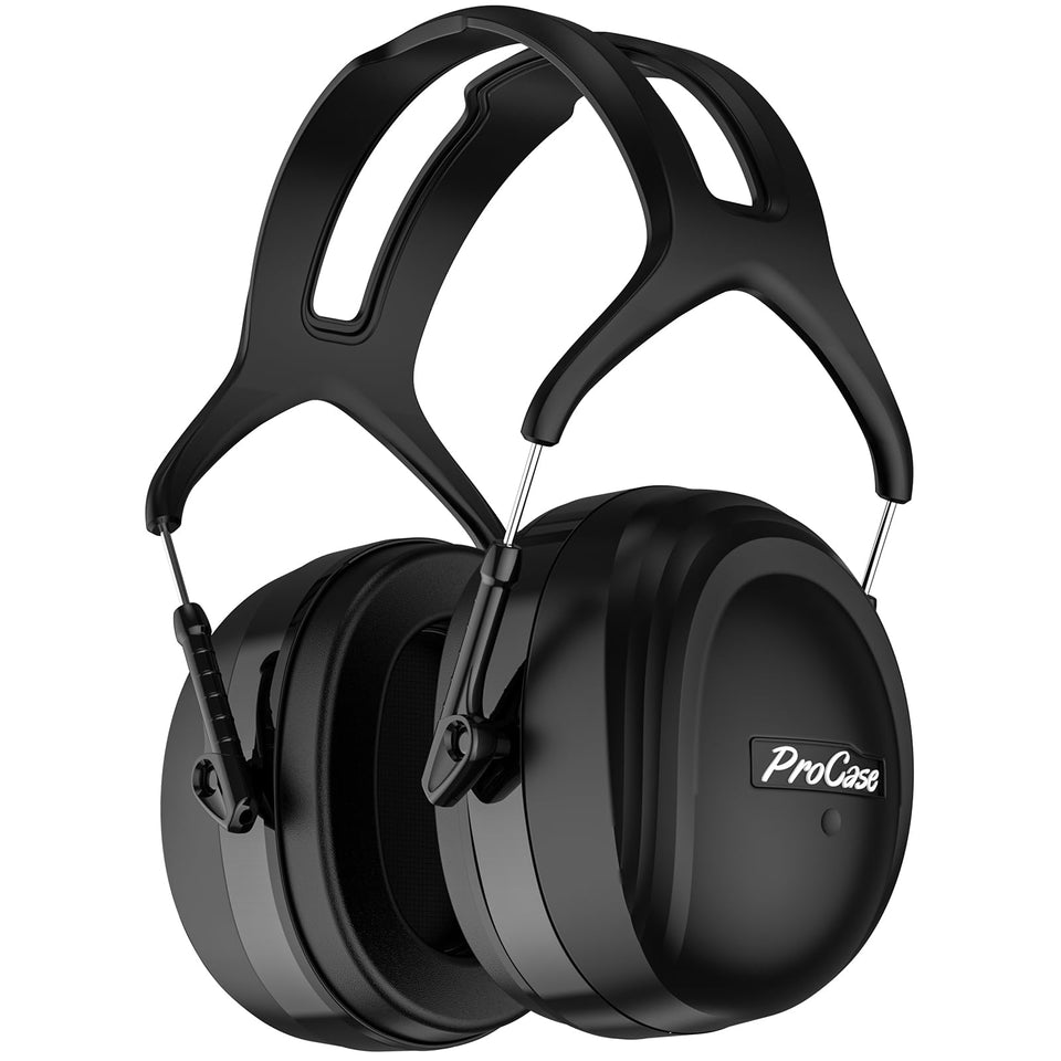 ProCase Extra Large SNR 37dB headphones with wide fit for comfort and strong noise reduction.