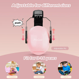 ProCase folding design ear muffs compact for travel and storage.