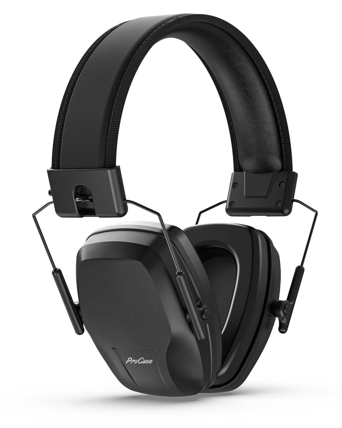 ProCase hearing protection ear muffs front view for snug, comfortable fit