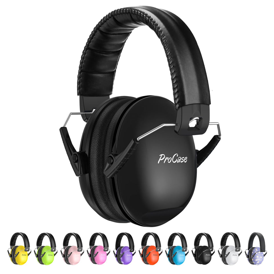 ProCase kids earmuffs folded for travel and storage
