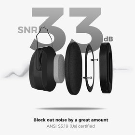 ProCase ear muffs headband detail highlighting durable metal construction.
