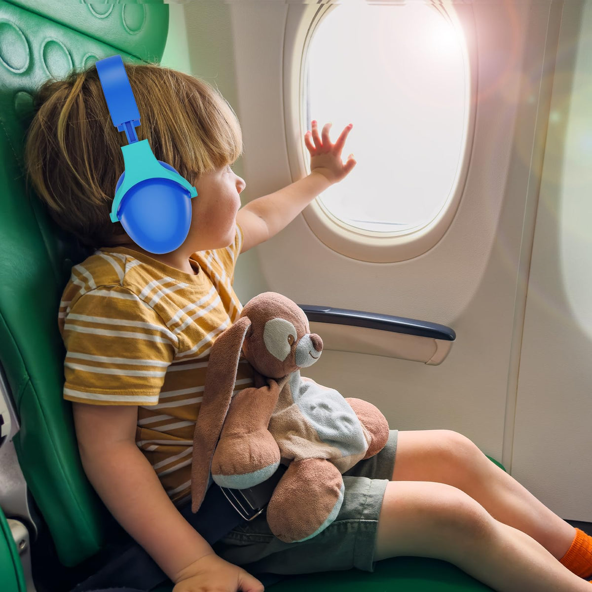 ProCase noise-cancelling headphones 2-pack showing two-color bundle.