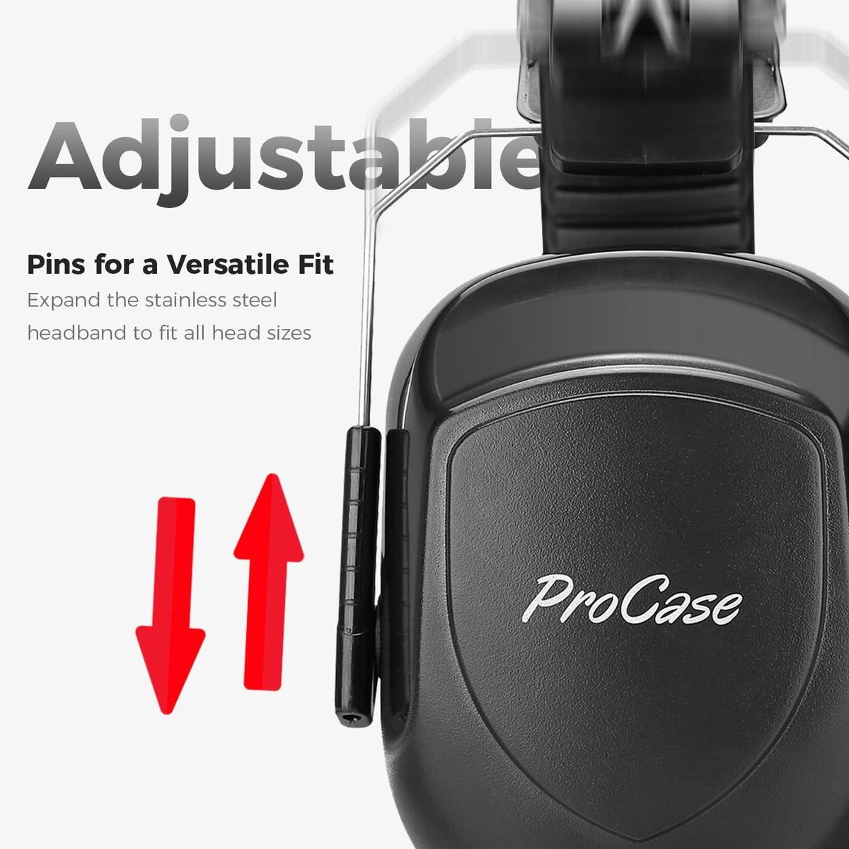 ProCase ear muffs soft padding reduces ear pressure during wear