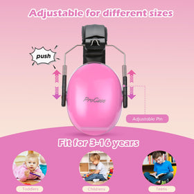 ProCase soft ear cushions in pink offer long-lasting comfort during travel.