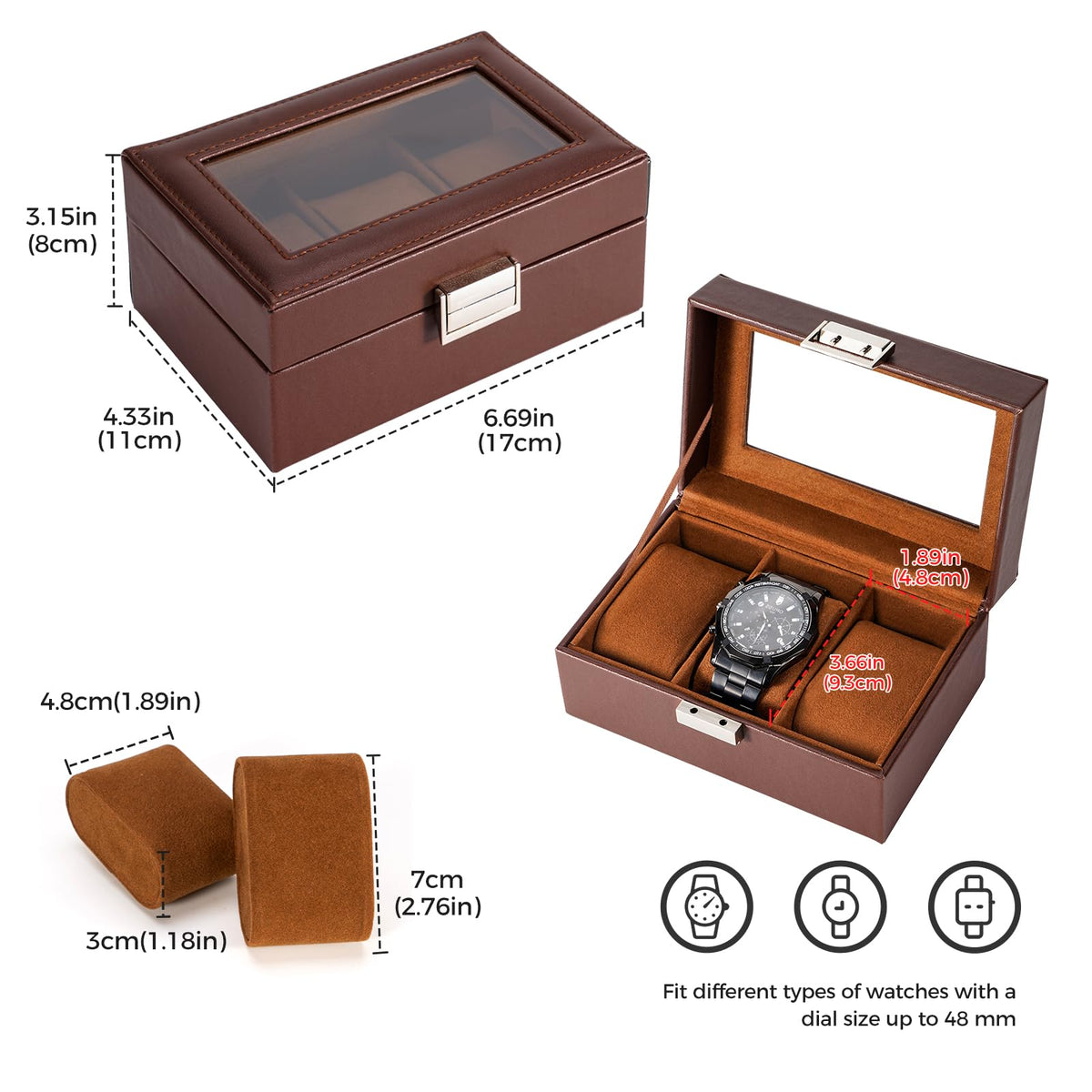 ProCase soft pillows cushion different watch sizes