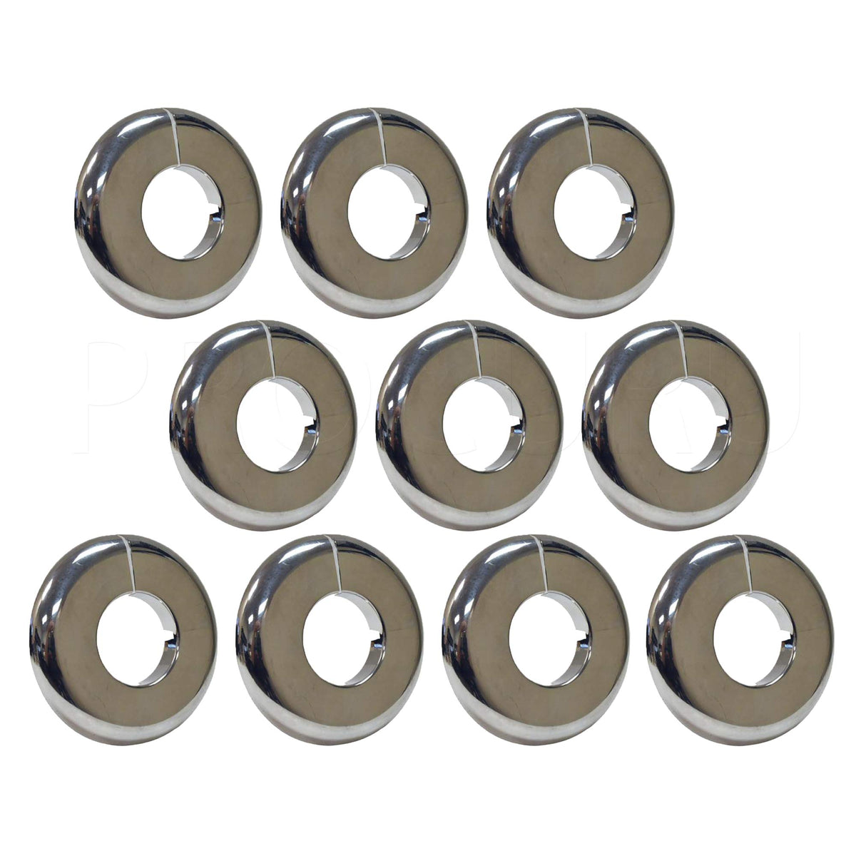 PROCURU escutcheon chrome front view shows a sleek hidden-gap cover.