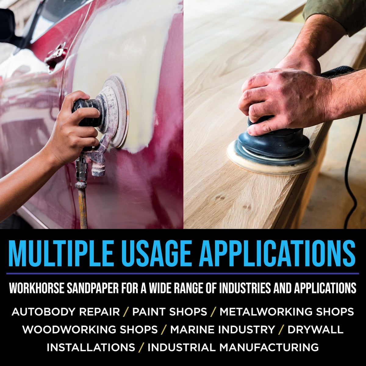 ProductionShop-compatible with DeWalt, Bosch, Makita sanders for quick upgrades.