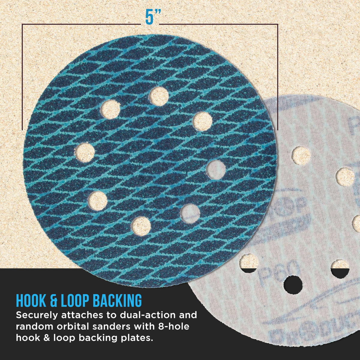 ProductionShop close-up shows diamond pattern and grit alignment for precise cuts.
