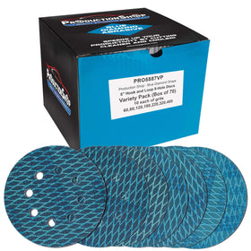 ProductionShop premium 5-inch rhombus diamond blue disc for fast sanding and clean finishes.