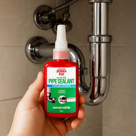 Professional Soma Fix bottle demonstrates easy 360 degree application for complete coverage.