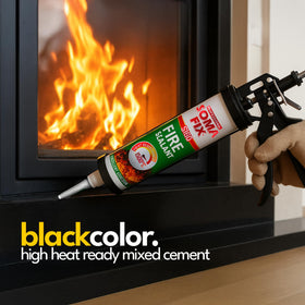 Professional Soma Fix cement used in chimney repair for fire resistance.