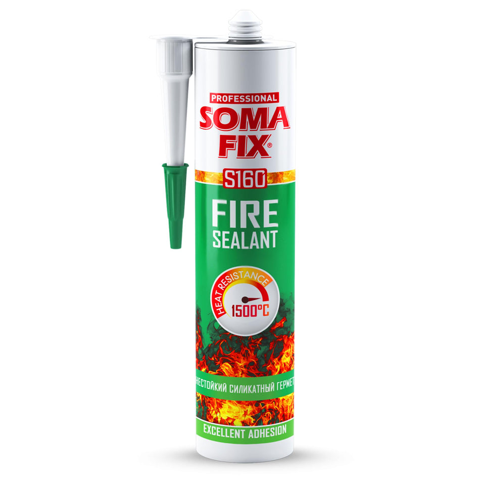 Professional Soma Fix furnace cement tube and nozzle ready for high-heat sealing.