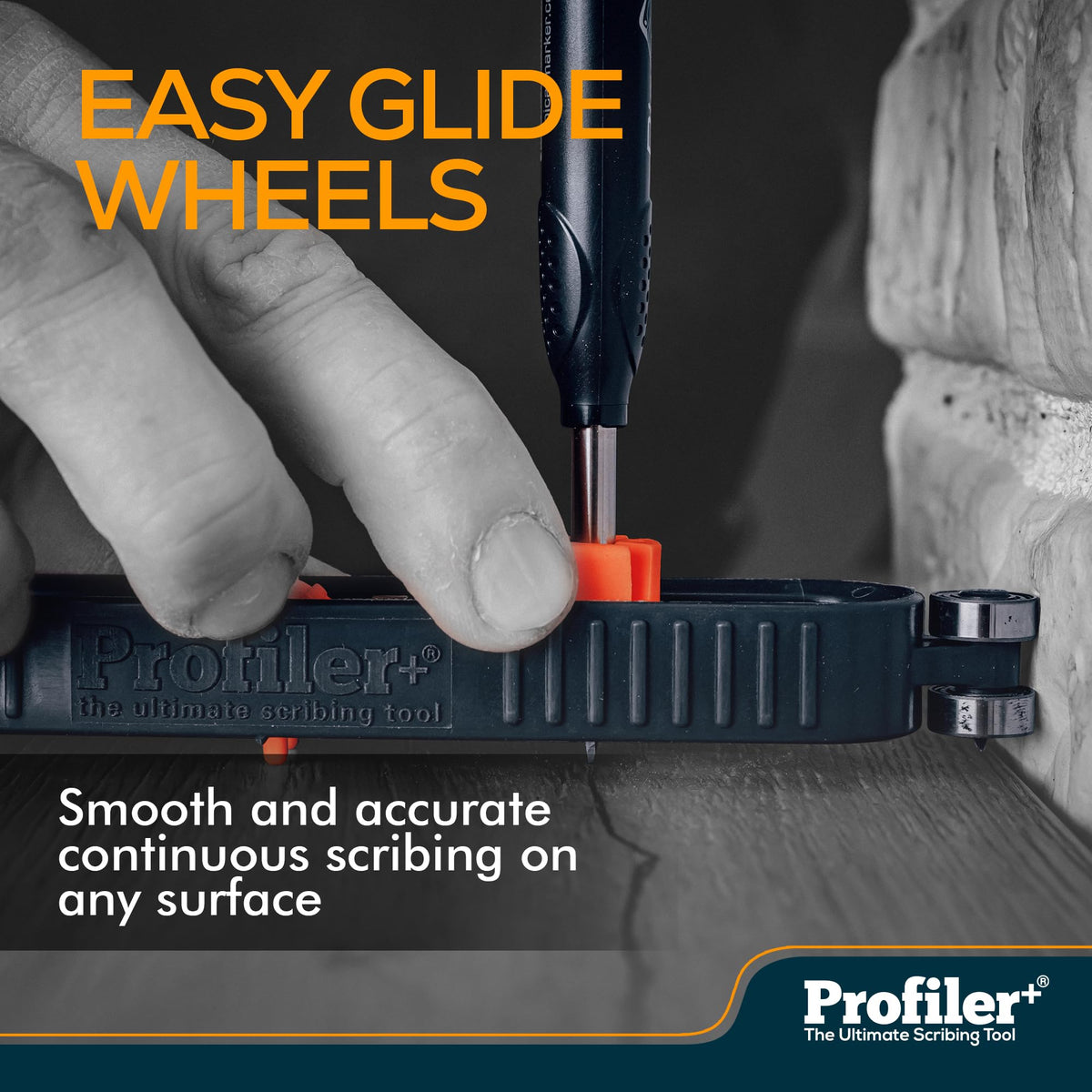 Profiler+ Reversible pencil holder enables flexible marking workflows.