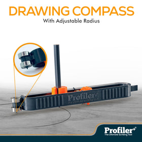 Profiler+ Scribe Tool features a self-locking mechanism for consistent lines.