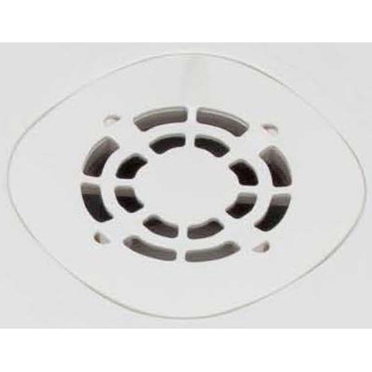 PROFLO PFSBSTR 3x3 shower grate in white—durable ABS/polypropylene blend for reliable water drainage