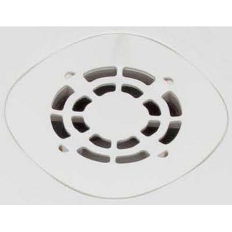 PROFLO PFSBSTR 3x3 shower grate in white—durable ABS/polypropylene blend for reliable water drainage