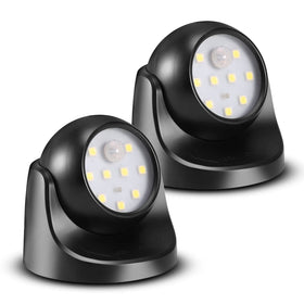 ProGreen 6000K motion-sensor light on outdoor wall provides easy entryway illumination.