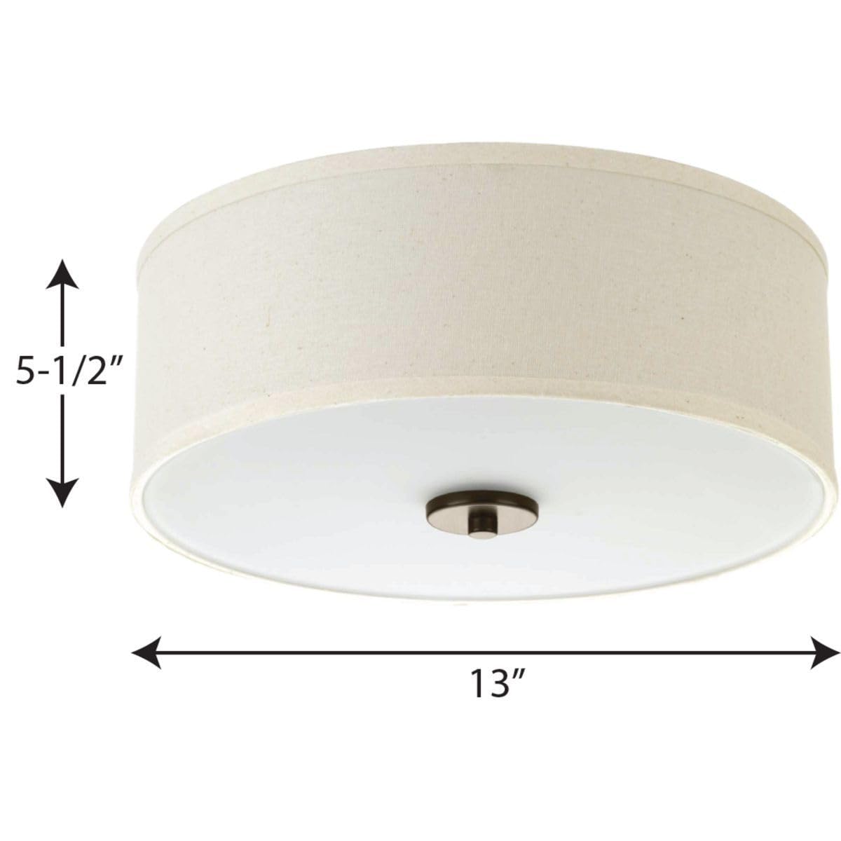 Progress Lighting Inspire P3713-20 compact 13-inch diameter by 5.5-inch height