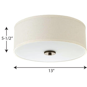 Progress Lighting Inspire P3713-20 compact 13-inch diameter by 5.5-inch height