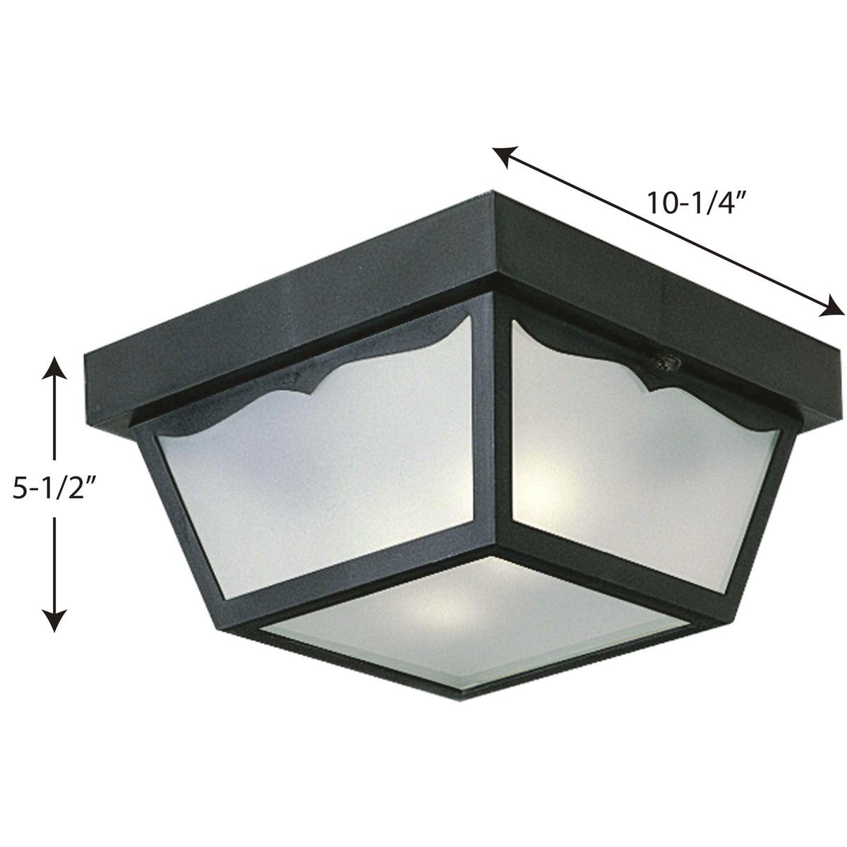 Progress Lighting wet-location rated fixture suits porches, patios, and garages.