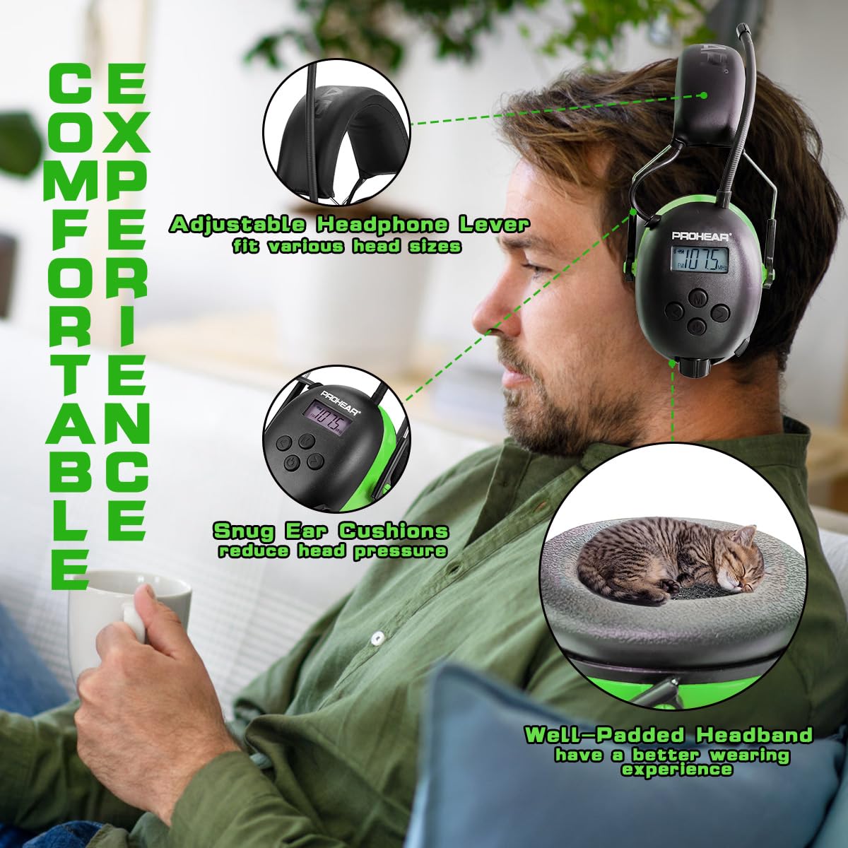 PROHEAR 027 carrying bag keeps headphones portable on job sites