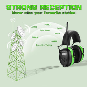 PROHEAR 027 earmuffs with 25dB NRR protection for outdoor work