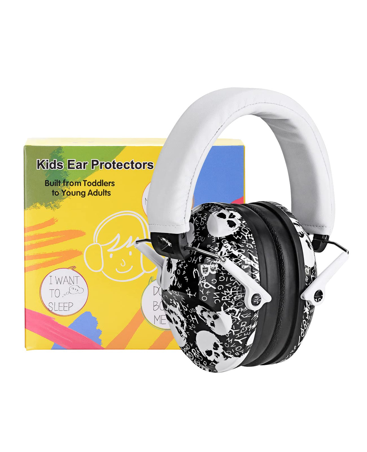 PROHEAR 032 skull-pattern earmuffs for kids provide safety at loud events