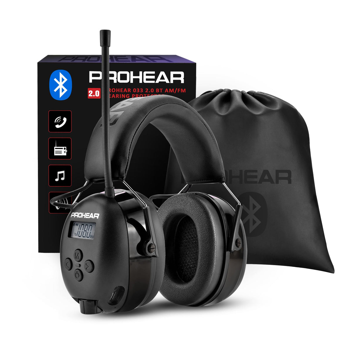 PROHEAR 033 Bluetooth 5.4 connection for seamless wireless audio with calls.