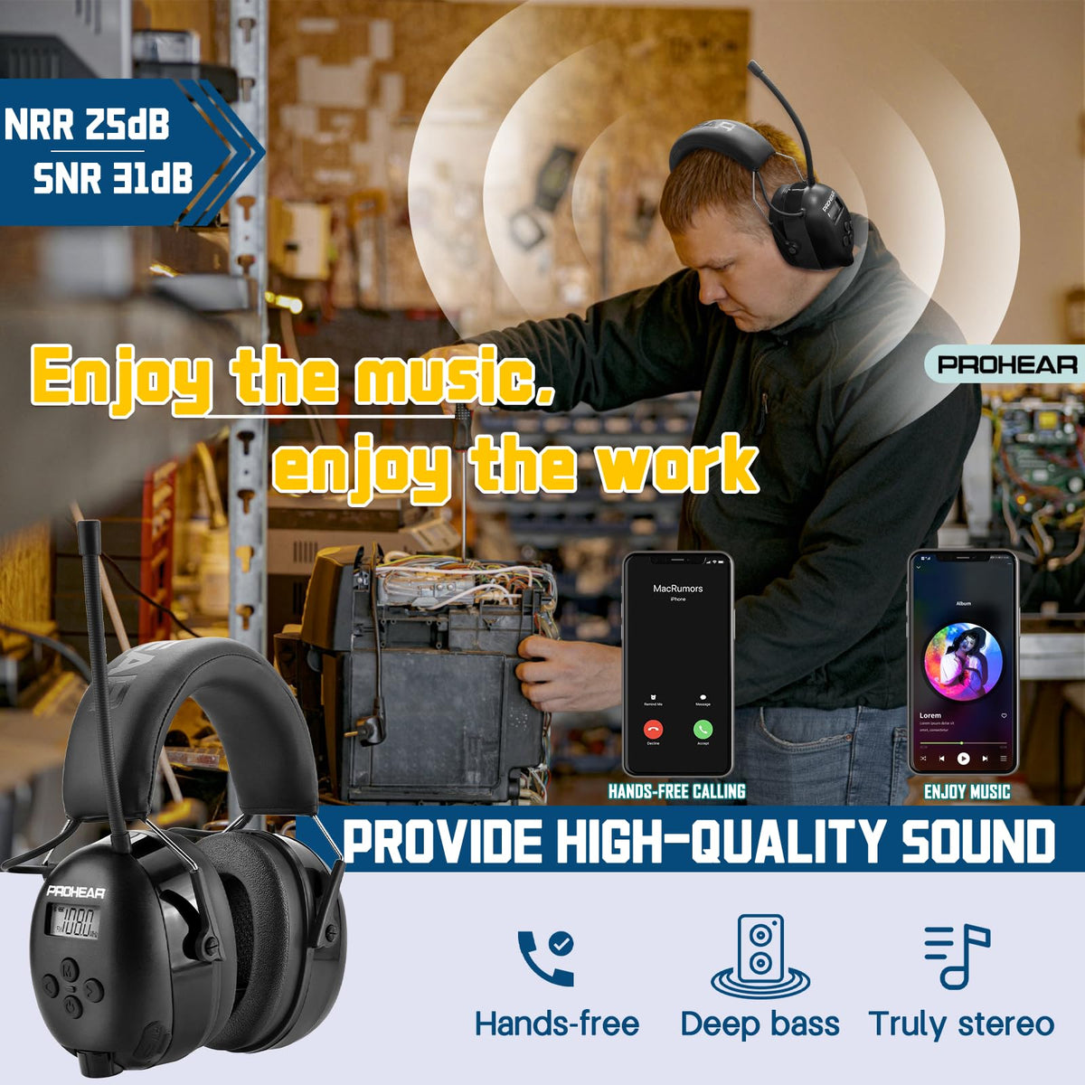 PROHEAR 033 hi-fi sound for immersive work and leisure.