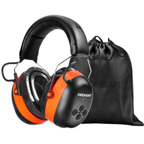 PROHEAR 037 gel ear pads closeup show silicone gel and memory foam for all-day comfort.