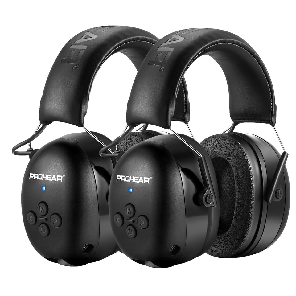 PROHEAR 037 two-pack Bluetooth hearing protection headphones for outdoor work