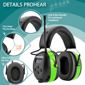 PROHEAR 033 long battery life supports extended outdoor use and tasks.