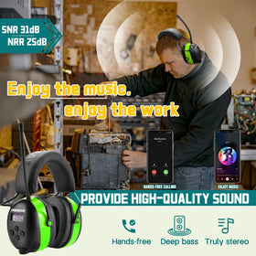 PROHEAR 033 digital radio with stored stations offers convenient on-site updates.
