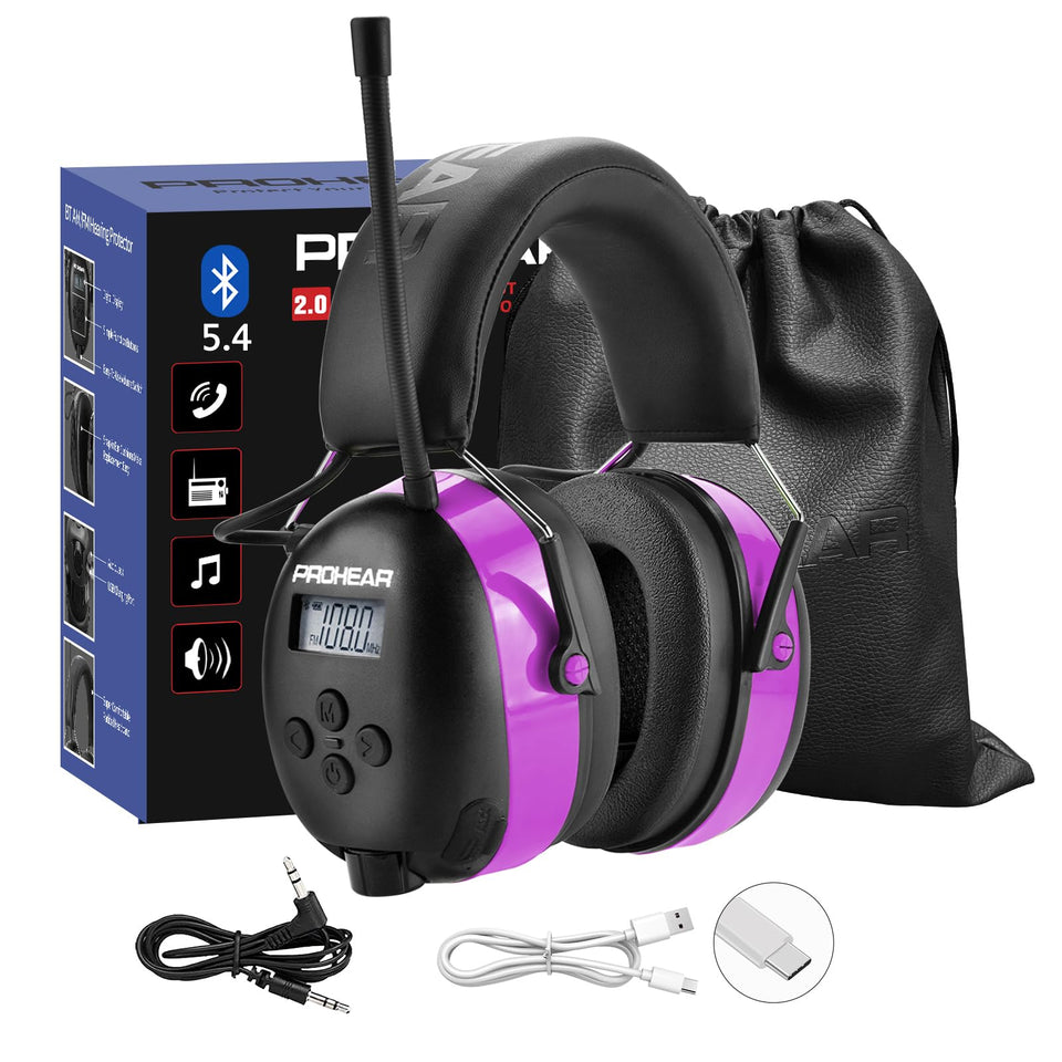PROHEAR 033 front view headset showing protective design for work and outdoor use