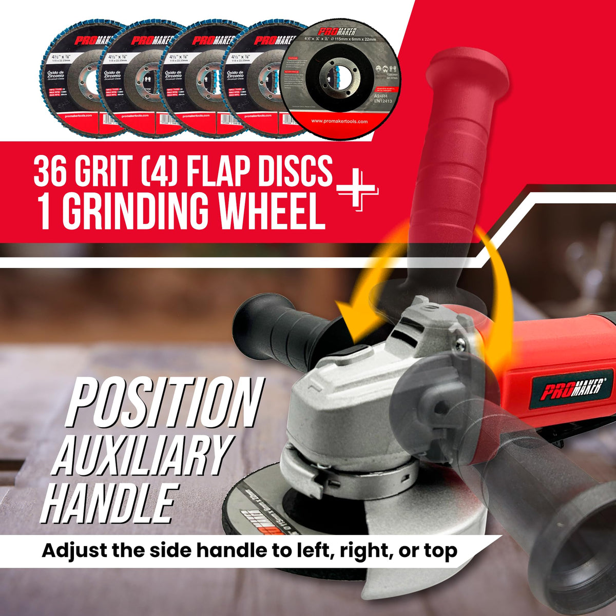 Promaker grinding wheel enables precise metal cutting and surface prep