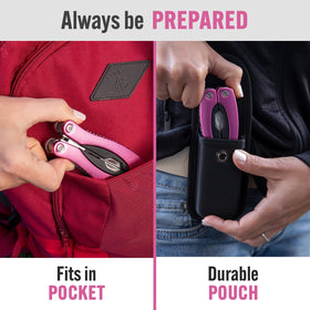 PRO-MASTER pink carrying case protects tools and keeps them organized