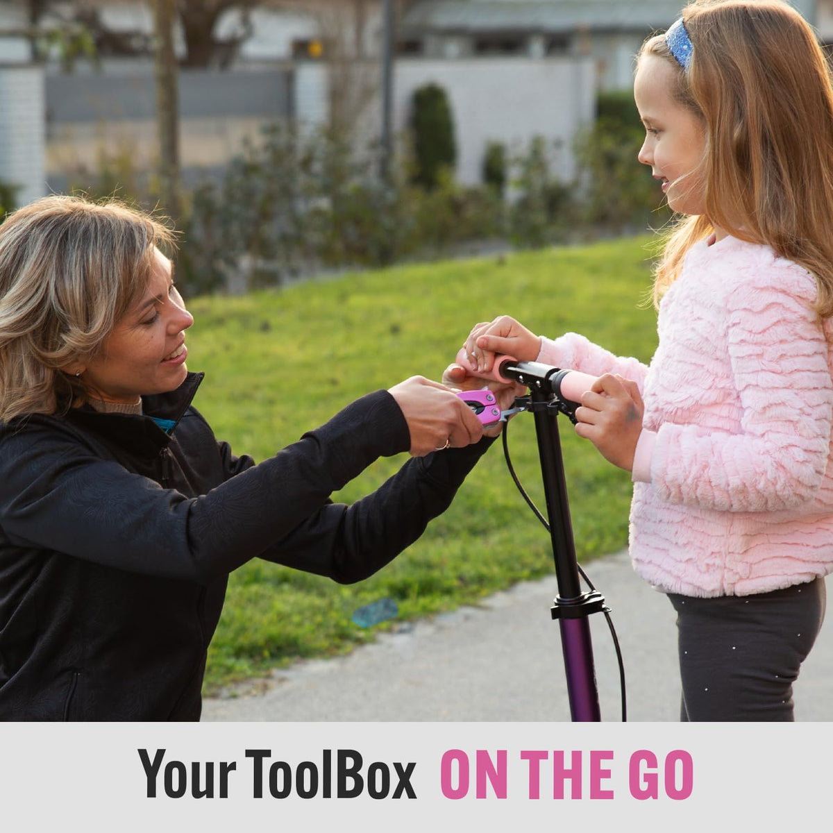 PRO-MASTER pink ergonomic handle provides comfortable grip during use