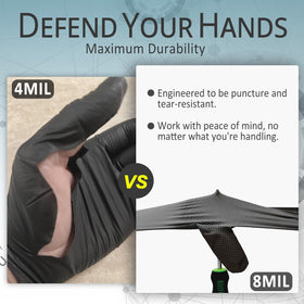Promedix P mechanics gloves in black for industrial work