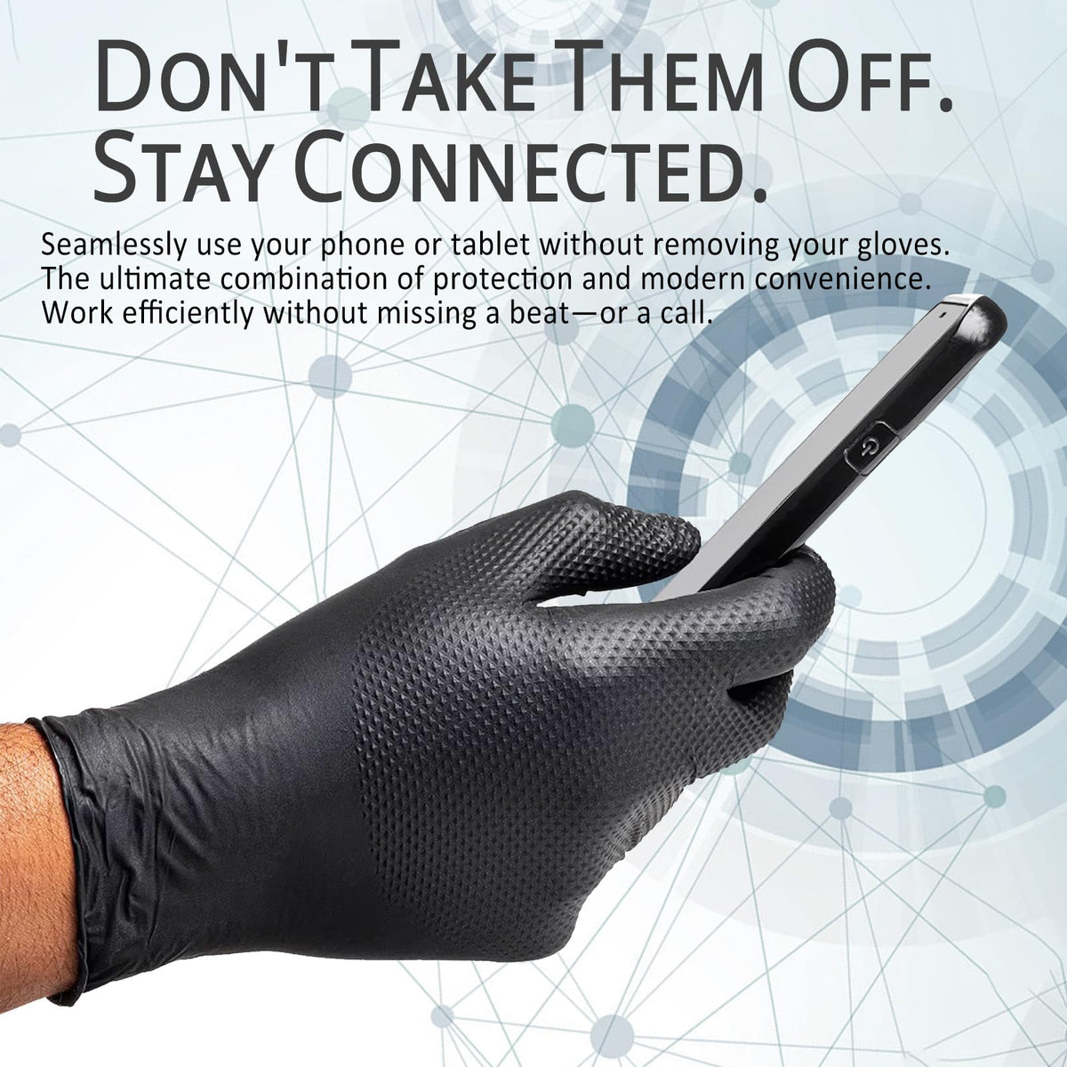 Promedix P 8 mil nitrile gloves provide rugged protection and puncture resistance