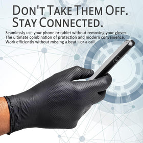 Promedix P 8 mil nitrile gloves provide rugged protection and puncture resistance